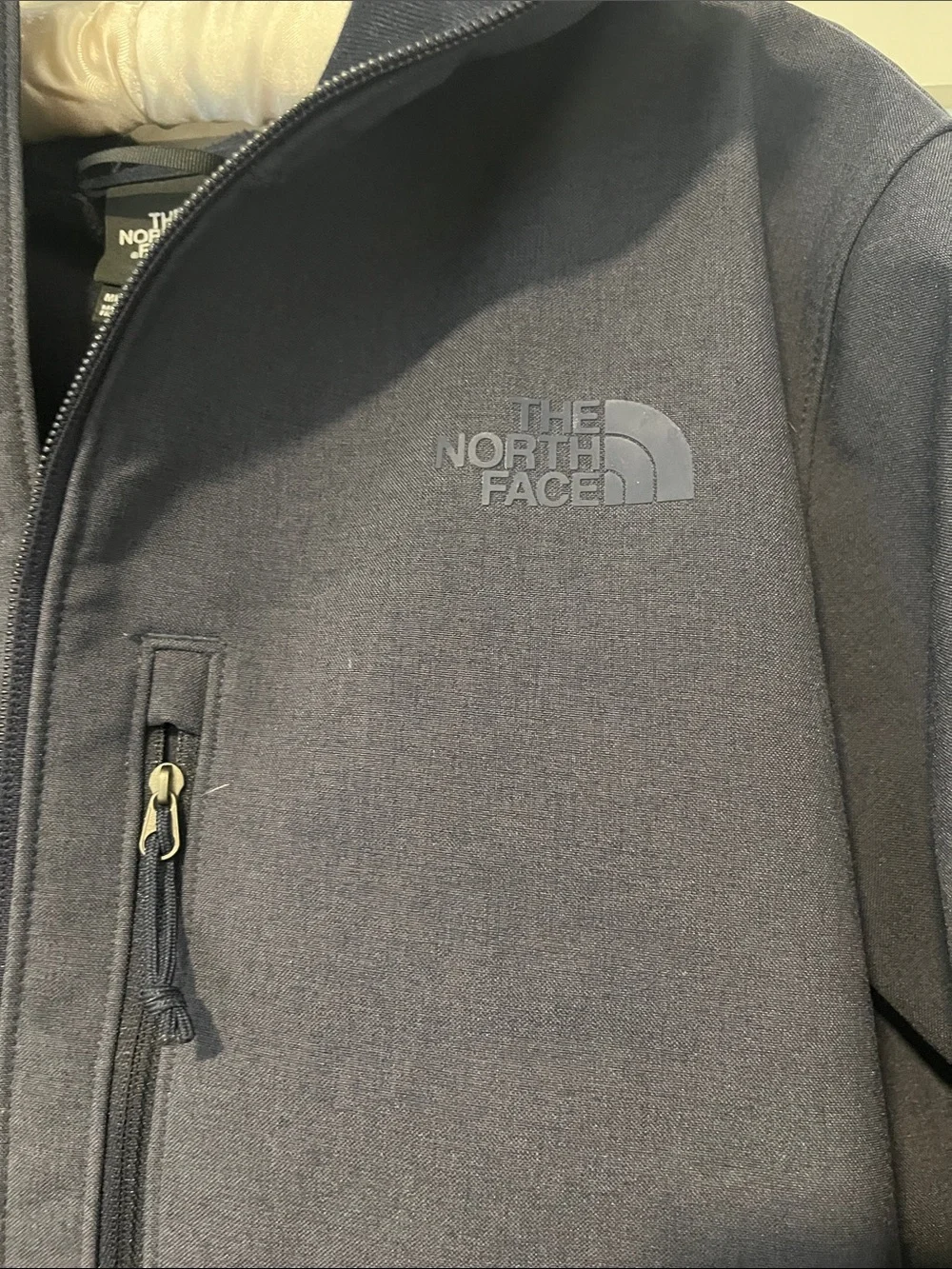 The North Face Men's Dark Blue Hooded Softshell Jacket